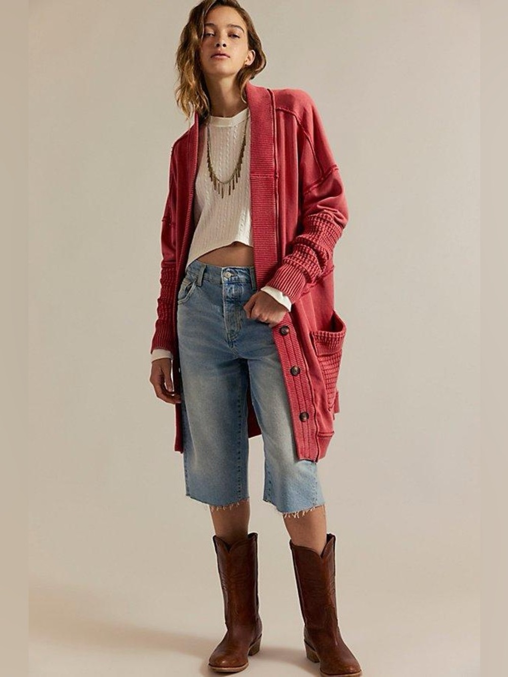Free People NWOT We The Free Brooklyn Cardi